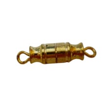9.5mm Medium Barrel Screw Clasps, Gold Colour, Pack of 6