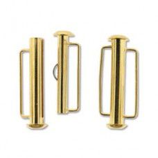 26.5mm Slide Bar Clasp, Gold Plated