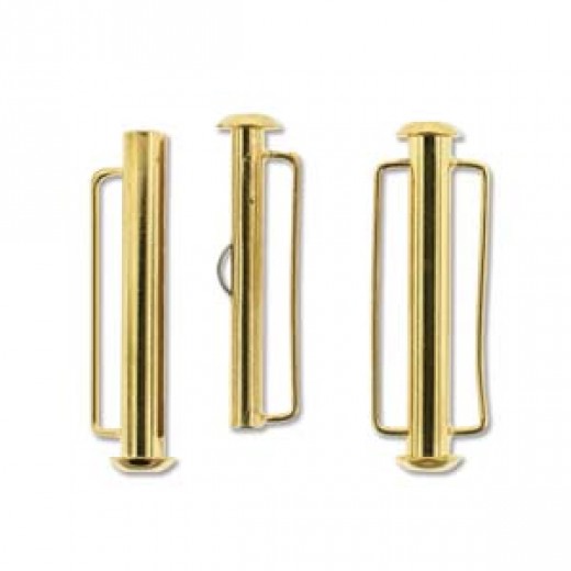 31.5mm Slide Bar Clasp, Gold Plated
