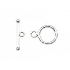 Beadalon Sterling Silver  Small (7.3mm) Toggle Clasp, 423G-241. One set