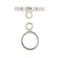 Beadalon Small Toggle Clasps, Silver Colour, Pack of 2 clasps. 323B-003