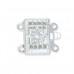 2 Strand Beadalon Filligree Clasps, Silver, Pack of 6