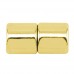 4mm Magentic Tube Clasps, Gold, Pack of 3