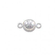 6mm Stainless Magnetic Ball Clasp with Loop