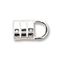 8.5mm Crimp End with 6mm entry hole, pack of 2pcs