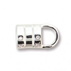 8.5mm Crimp End with 6mm entry hole, pack of 2pcs