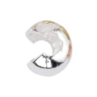 3mm Crimp Covers from Beadalon, Silver, Pack of 24