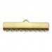 25mm Gold Plated flat smooth crimp end, pack of 2pcs