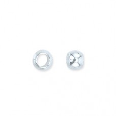 2mm, Size 1 Beadalon  Sterling Silver Crimp Beads, 10 Pieces