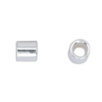 Sterling Silver, Beadalon, Size 2, 1.3mm,  Crimp Tubes, 10 Pieces