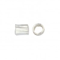 'Groovy' 1.8mm / Size 2 Silver Plated Crimp Tubes, Pack of 20