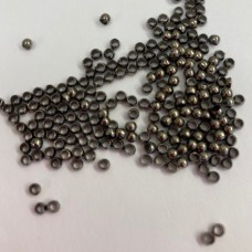 2mm Crimp Beads, Black, Pack of 400
