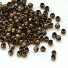 1.5mm Crimp Beads, Antique Brass, Pack of 500