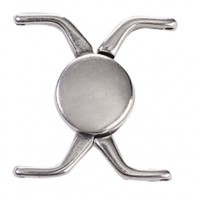 Kissamos II Magnetic Clasp for Delicas - Antique Silver Plate