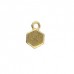 Maragas Ending Connector for Honeycomb Beads - 24K Gold Plate, Pack of 2