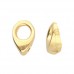 Kolympos Ending for SuperDuo Beads, 24kt Gold Plated, Pack of 2