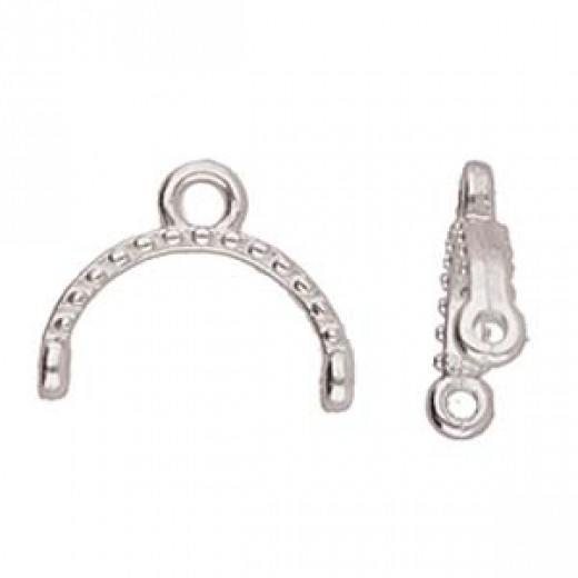Skaloti 11/0 bead ending in Antique Silver plating. Pack of 2