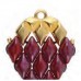 Vani III Connector for Gemduo Beads - 24K Gold Plate, Pack of 2