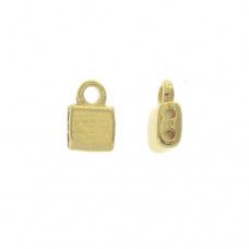 Piper I Connector for TILA Beads - 24K Gold Plate, Pack of 2
