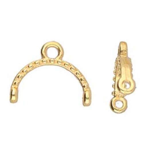 Skaloti 11/0 bead ending in 24kt gold plating. Pack of 2
