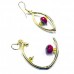 Marquis Interchangeable Earrings, Gold, 1 Pair