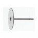 10mm Nickel Colour Flat Earring Studs, 10 Pairs