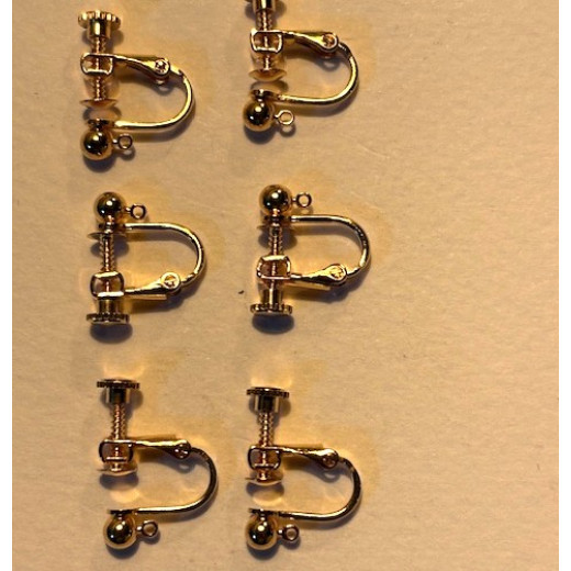 Beadalon Ear Clip With Ring And Ball, 4mm,Gold Colour , 6 Pack Beadalon Ear Clip With Ring And Ball, 4mm,Gold Colour , 6 Pack