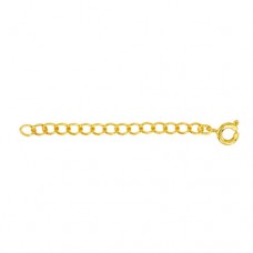Extension Chain, 2" with Spring Clasp, Gold Plated, pack of 12pcs