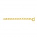Extension Chain, 2" with Spring Clasp, Gold Plated, pack of 12pcs