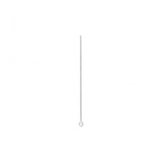 Eyepins 0.7x55mm, Silver Plated, 24 Pieces