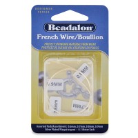 Beadalon French Wire / Gimp, Assorted Pack,Silver