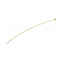 Sterling Silver Gold Plated, Flat Head pins, pack of 10 pcs.