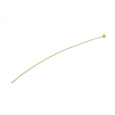 Sterling Silver Gold Plated, Flat Head pins, pack of 10 pcs.