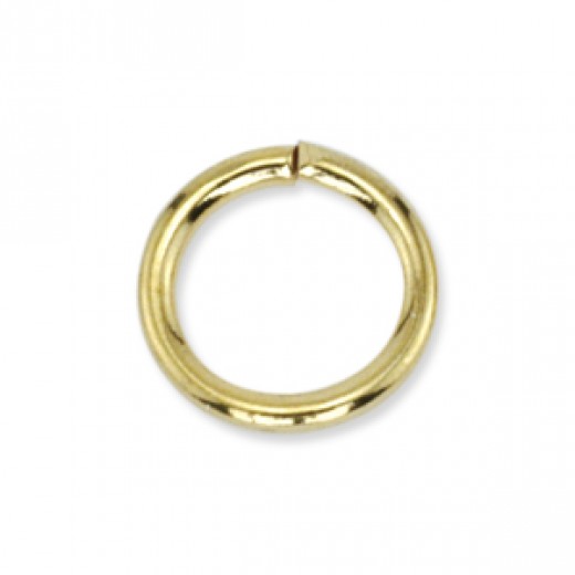 4mm Gold Plated 22g  Jump Rings, pack of 144pcs