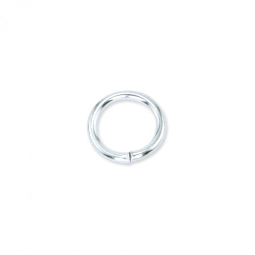 8mm Silver Plated 22g  Jump Rings, pack of 144pcs