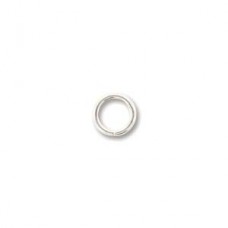 5mm Round 20ga Silver Plated Jump Rings, 144 Pieces
