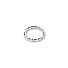 6 x 8 mm Oval Silver Plated Jump Rings, 144 Pieces wholesale pack