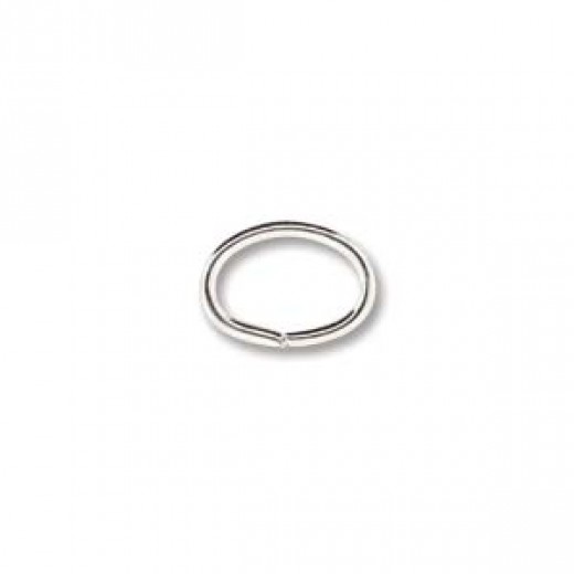 4.5 x 6mm Silver Beadalon Oval Jump Rings, Pack of 144