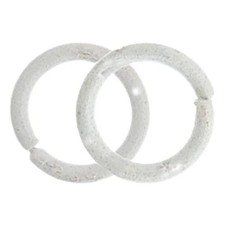 4.5mm Neo Jump Rings, Neon White, 10g , approx. 160pcs. 
