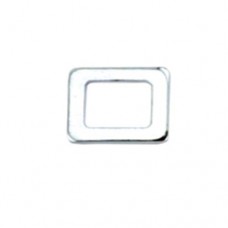 5.6mm Square Solid Rings, Silver Plated, Pack of 24