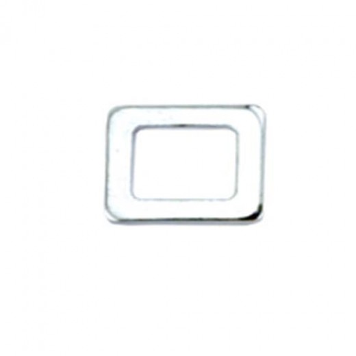 5.6mm Square Solid Rings, Silver Plated, Pack of 24