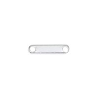 Beadalon 318B-003 2- Hole Spacer Bar, 8.8mm, Silver Plated, 18 Pieces