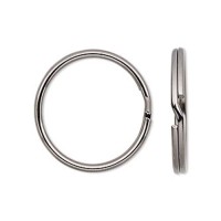 7 mm Split Rings, Gunmetal, 100 Pack