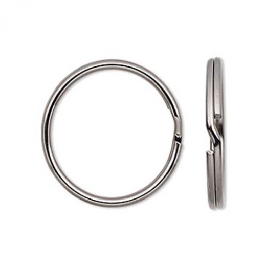 7 mm Split Rings, Gunmetal, 100 Pack