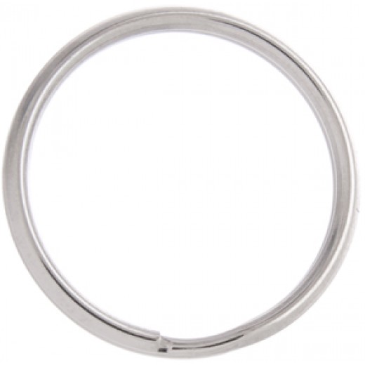 34mm Nickel Colour Split Rings, Pack of 10pcs