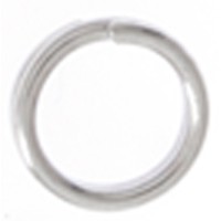 8 mm, Silver Colour Split Rings, Pack of 24 - Beadalon brand