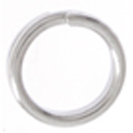 8 mm, Silver Colour Split Rings, Pack of 24 - Beadalon brand