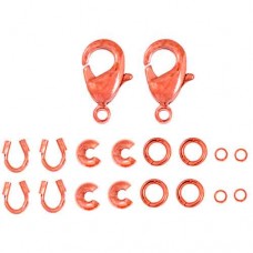 Finding Kit, 2 Sets, Copper, Lobster / Trigger Clasps 26002000-07