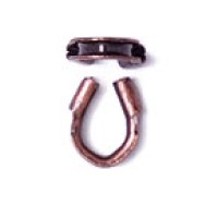 Wire Guardians, 4x4mm, Antique Copper Plated, 24 Pcs