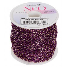 Neon Chain, Purple. Pack of 2m  3.5 x 2mm links.